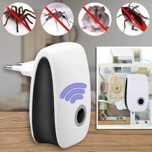 Ultrazvučni rasterivač štetočina - 100m², 22-65 KHz, bezbedan za kućne ljubimce | BUGBUSTER