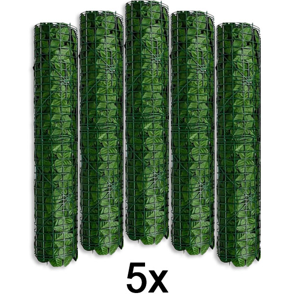 5x Panel za privatnost sa veštačkim lišćem | LEAFPANEL